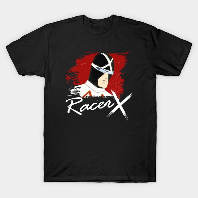 racer x vintage red black T-Shirt by Crocodile Store